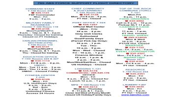 Force Support Facility Hours