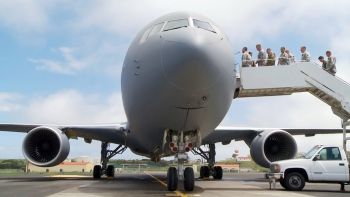 KC-46 Pegasus tanker at Lajes Field, Azores