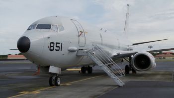 Navy P-8 Poseidon aircraft at Lajes Field