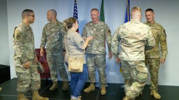 Promotion Ceremony at Lajes Field, Azores.
