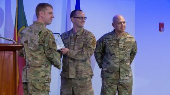 Promotion Ceremony at Lajes Field, Azores.