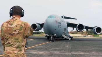 C-17 Globemaster III at Lajes Field - Azores