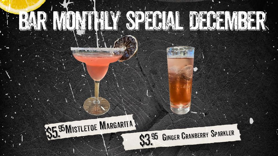 Bar Monthly Special December