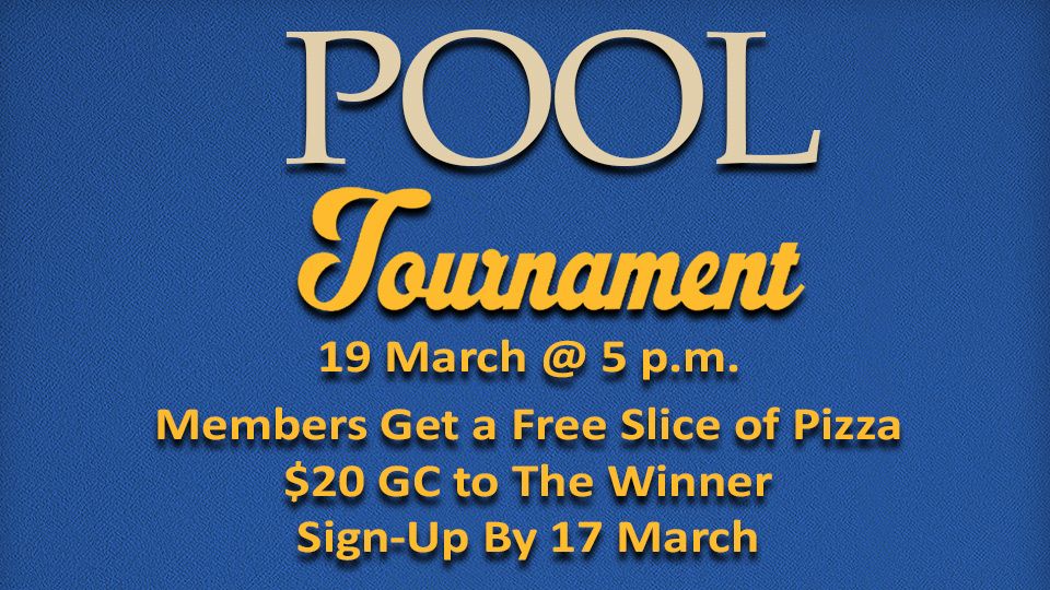 Pool Tournament March