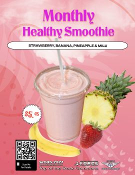 Monthly Healthy Strawberry Smoothie