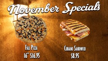 November Food Specials