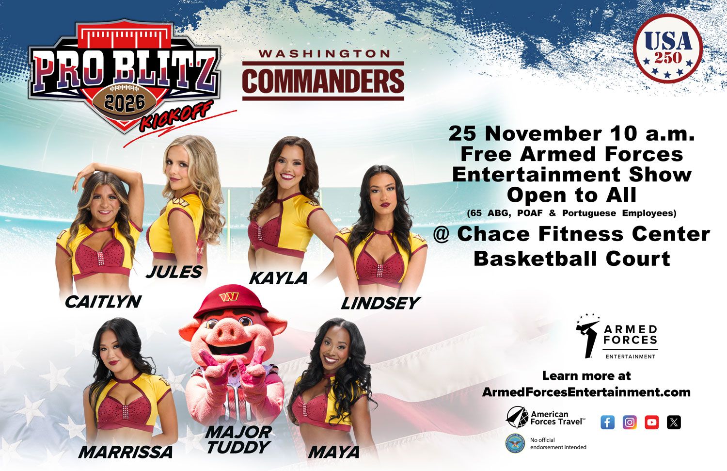 PRO BLITZ KICKOFF WASHINGTON COMMANDERS