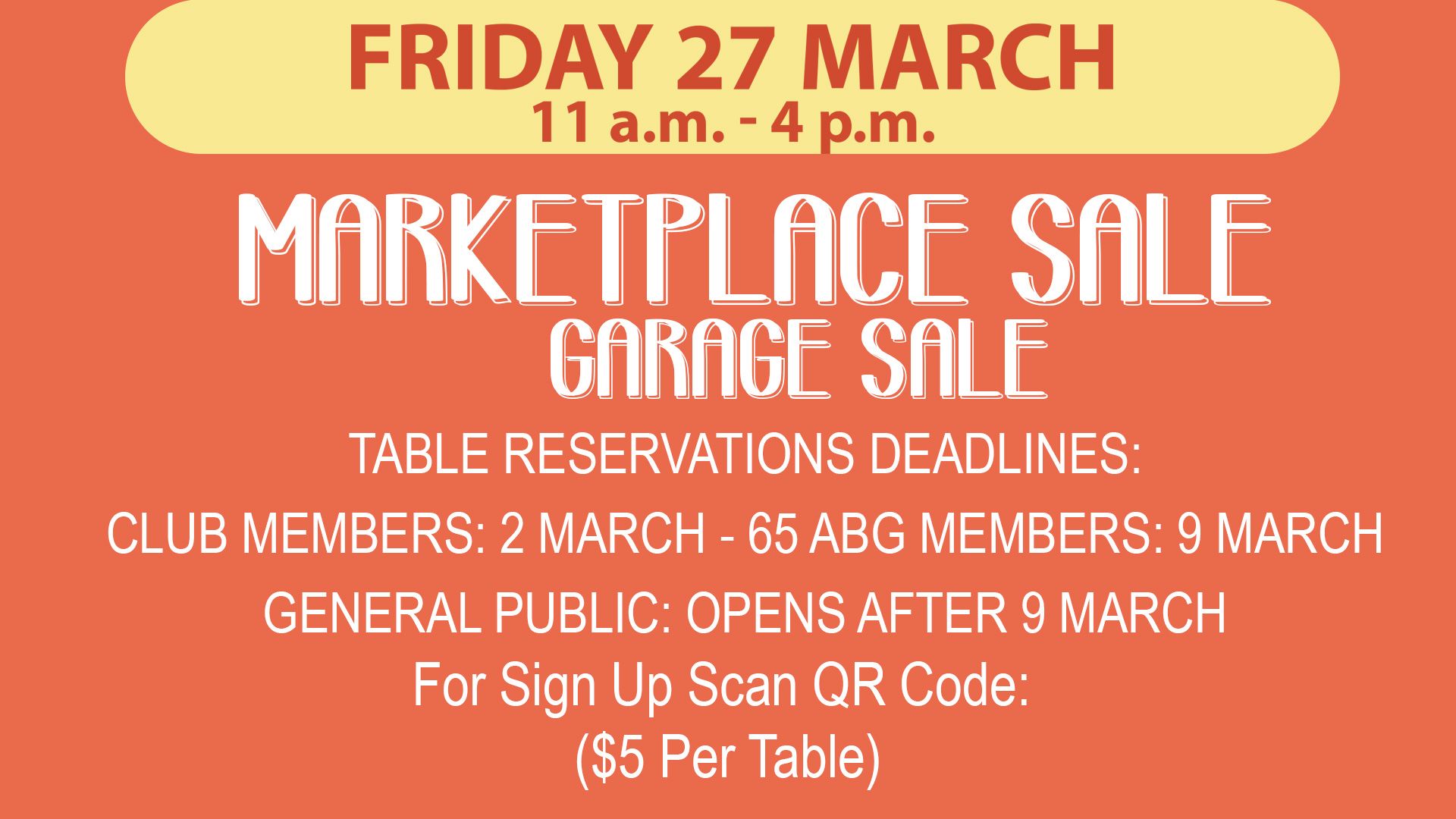 Marketplace Garage Sale