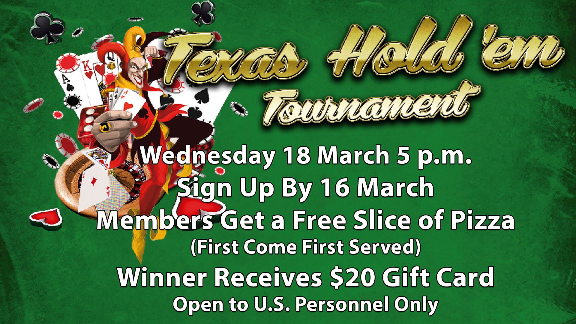 Texas Hold 'em Tournament