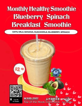 Monthly Healthy Smoothie Blueberry Spinach Breakfast