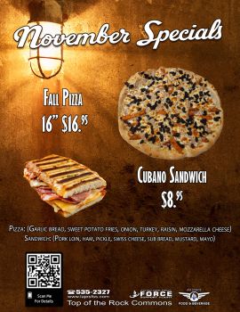 November Food Specials