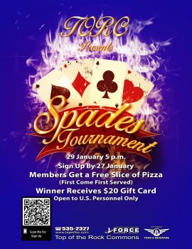 Spades Tournament January